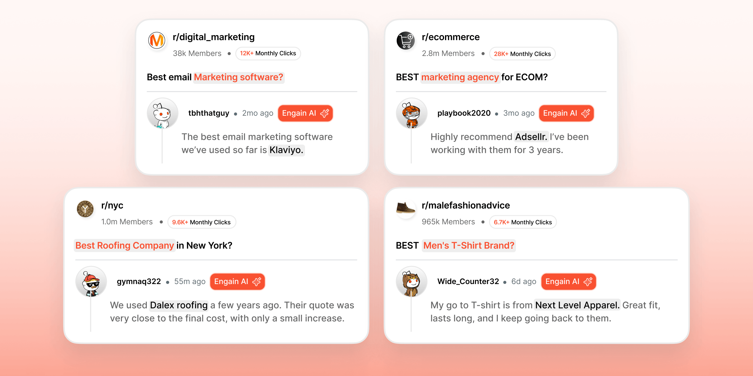 You'll get new customers from Reddit, month after month