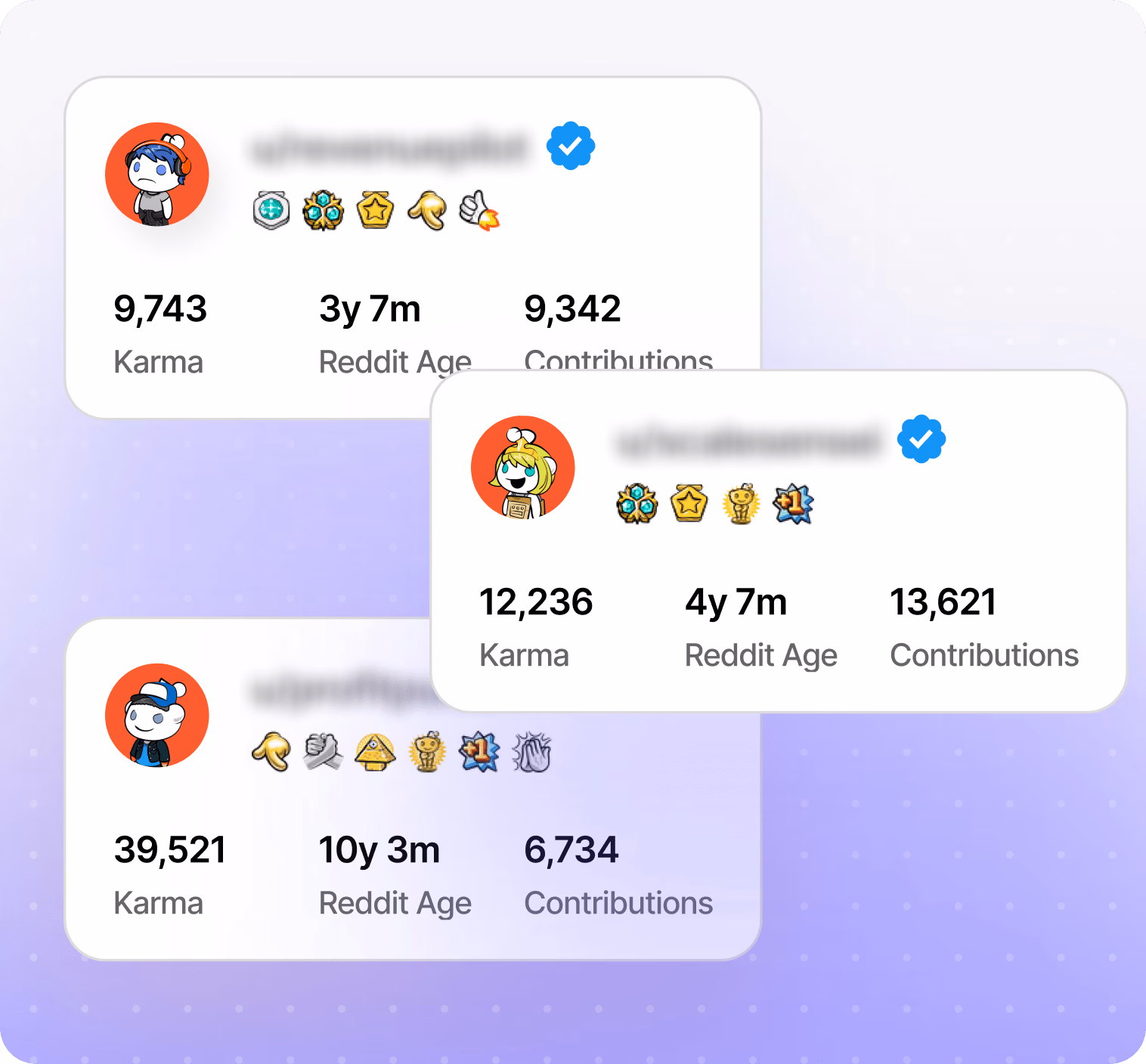 Real High Karma Aged Reddit Accounts