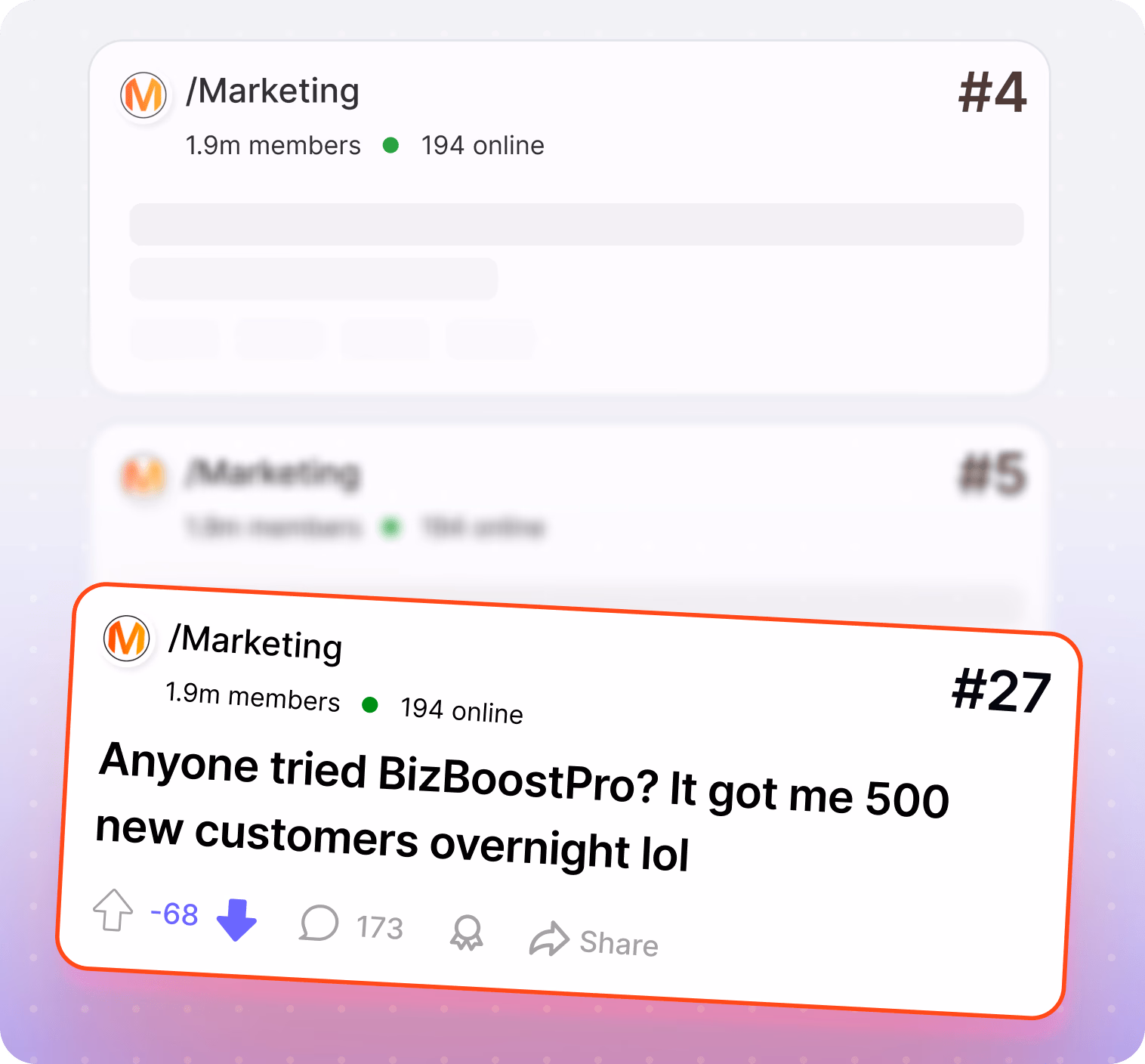 Reduce Post Visibility