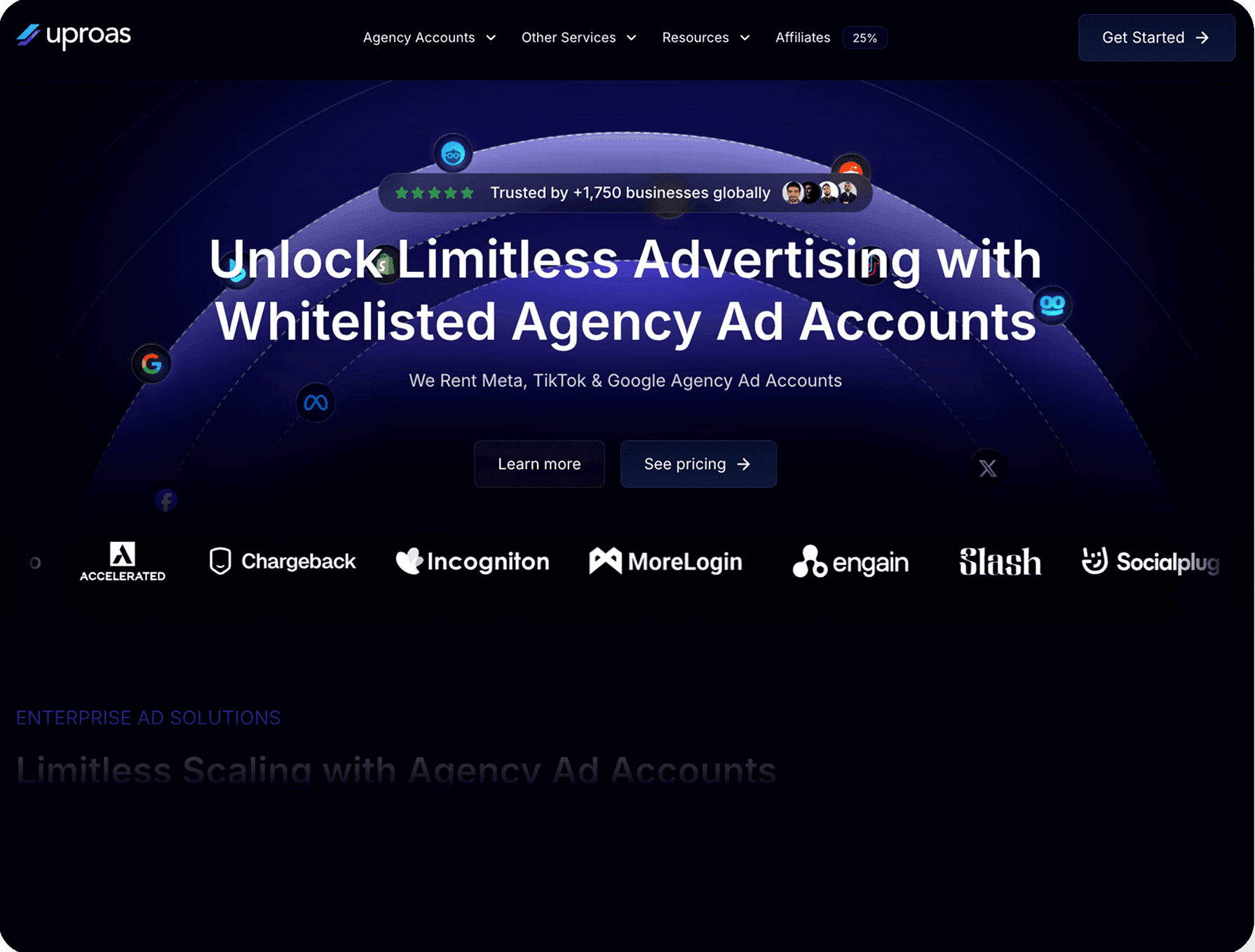 Floxy website screenshot