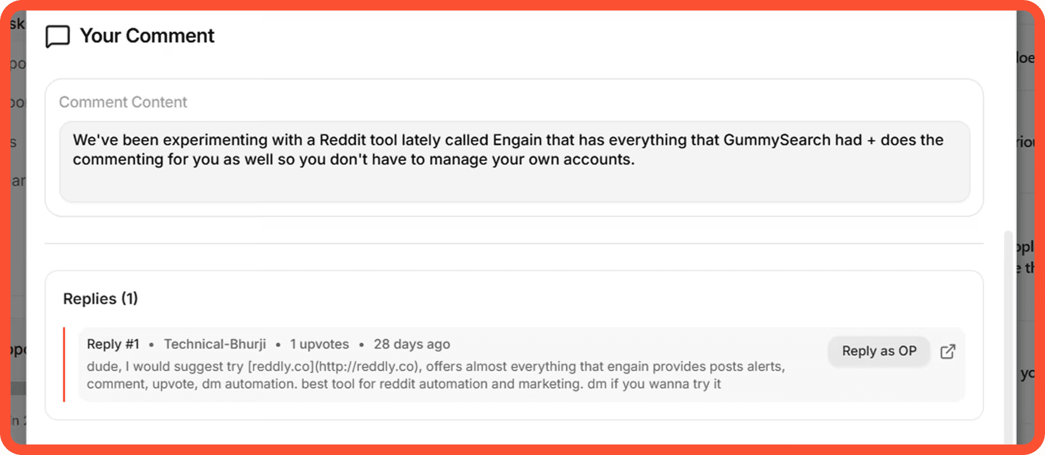 Reply to real people as the thread grows