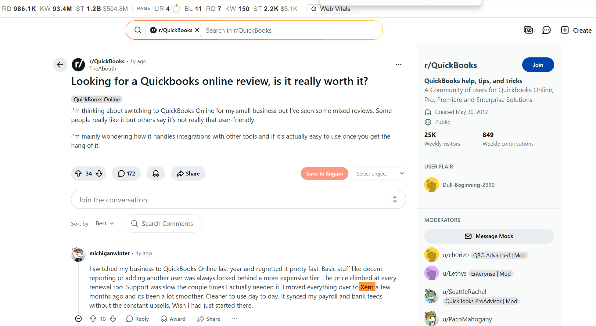 quickbooks failed solution_xero alternative sample