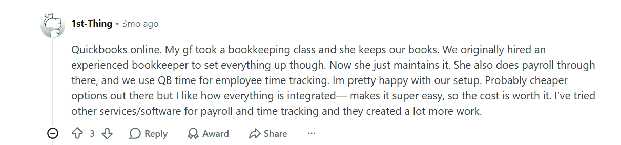 Comment sample