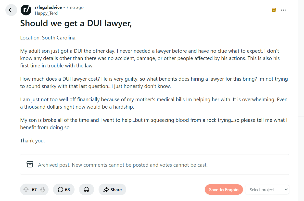 archived post