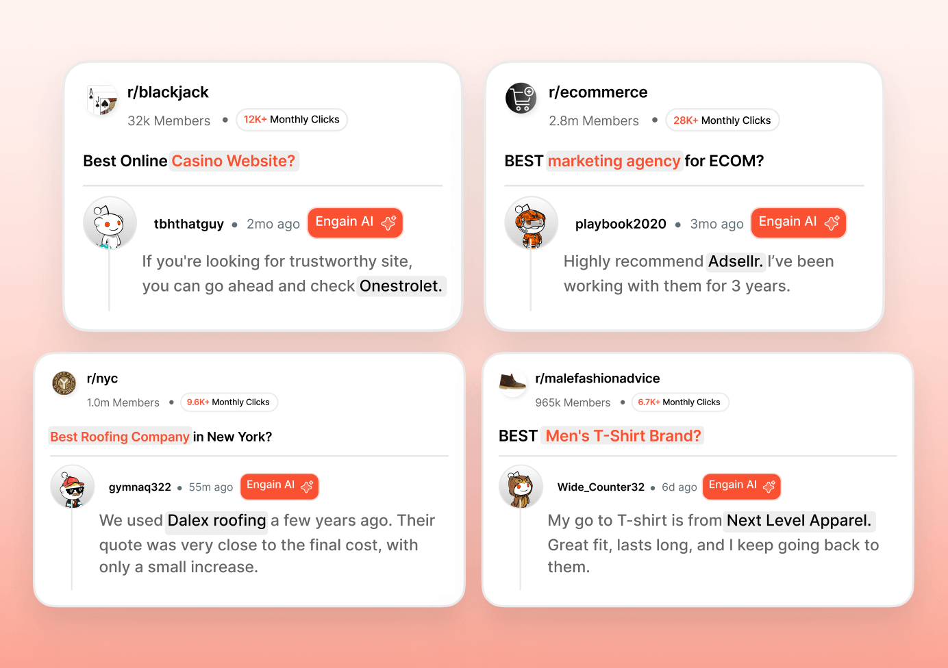 You'll get new customers from Reddit, month after month