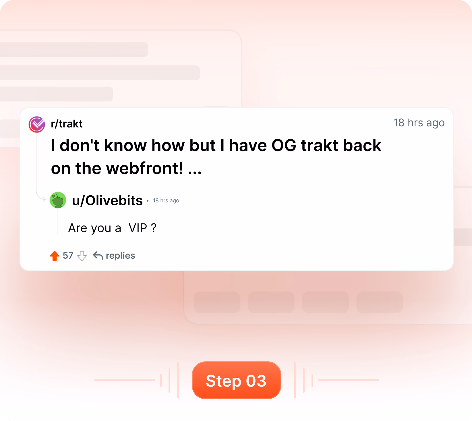 Comment Finder results list preview